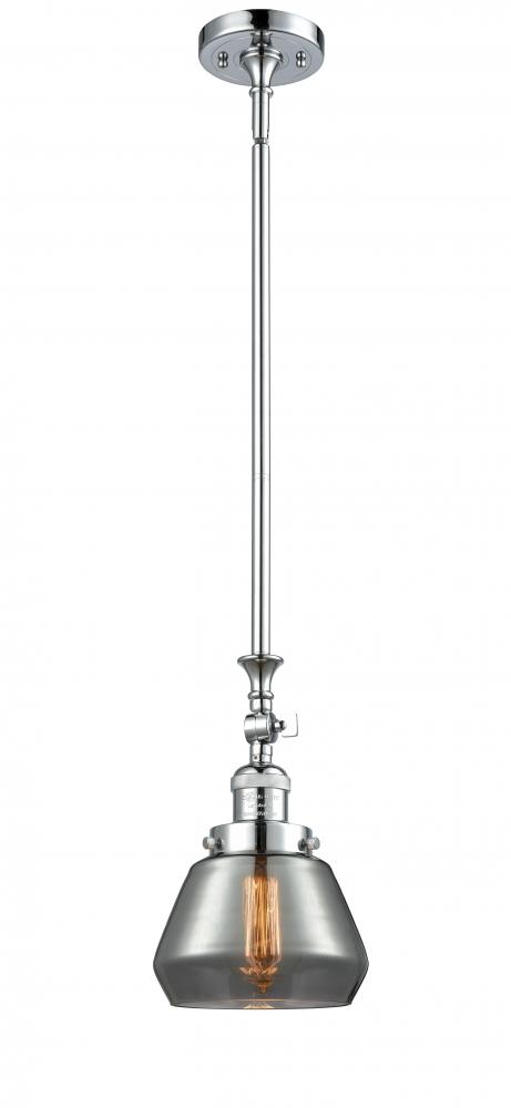 Fulton - 1 Light - 7 inch - Polished Chrome - Stem Hung - Adjustable Mini Pendant