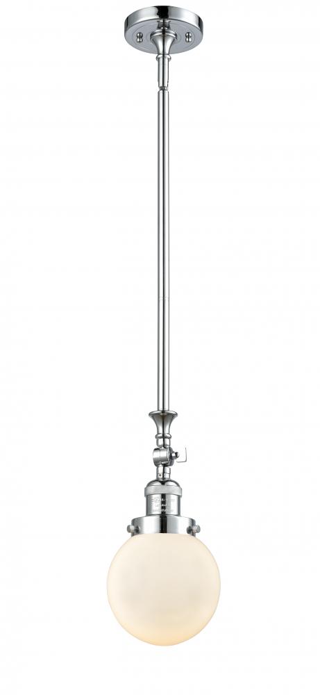 Beacon - 1 Light - 6 inch - Polished Chrome - Stem Hung - Adjustable Mini Pendant
