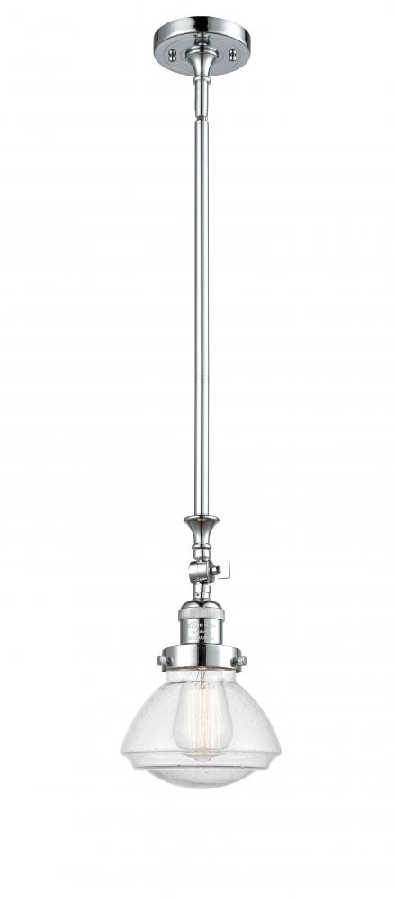 Olean - 1 Light - 7 inch - Polished Chrome - Stem Hung - Adjustable Mini Pendant