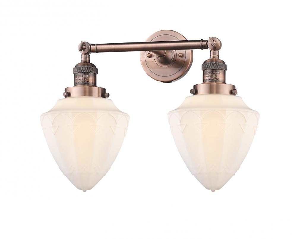 Bullet - 2 Light - 18 inch - Antique Copper - Adjustable Bath Vanity Light