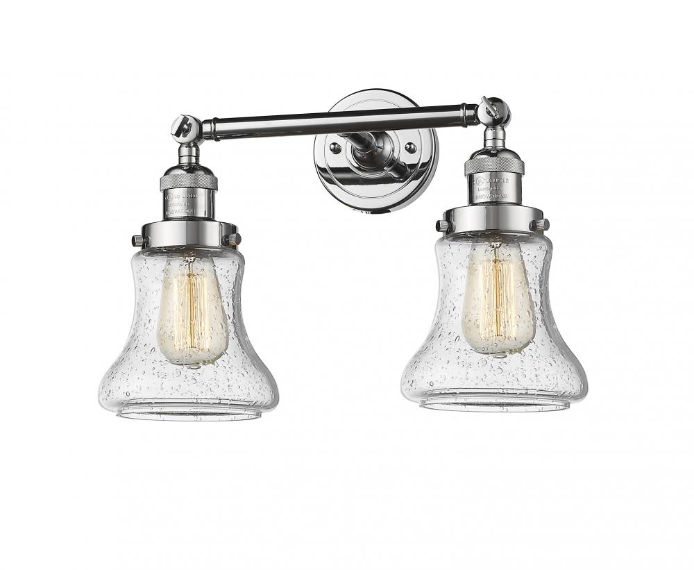 Bellmont - 2 Light - 17 inch - Polished Chrome - Adjustable Bath Vanity Light