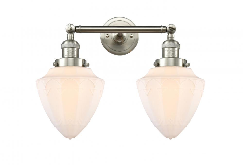Bullet - 2 Light - 18 inch - Brushed Satin Nickel - Adjustable Bath Vanity Light