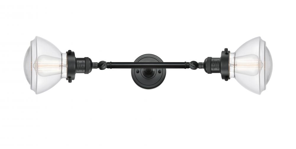 Olean - 2 Light - 7 inch - Matte Black - Adjustable Bath Vanity Light