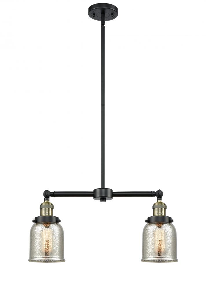 Bell - 2 Light - 21 inch - Black Antique Brass - Stem Hung - Adjustable Island Light