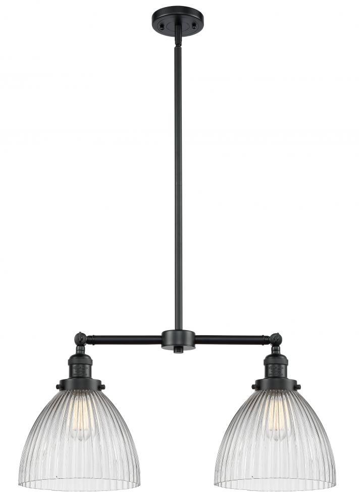 Seneca Falls - 2 Light - 21 inch - Oil Rubbed Bronze - Stem Hung - Adjustable Island Light