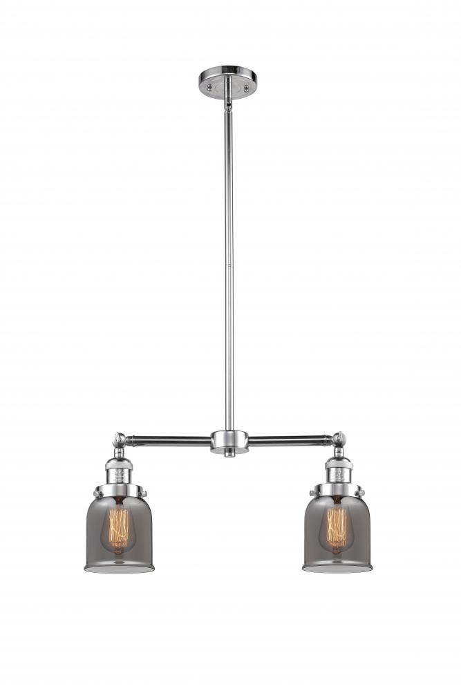 Bell - 2 Light - 21 inch - Polished Chrome - Stem Hung - Adjustable Island Light