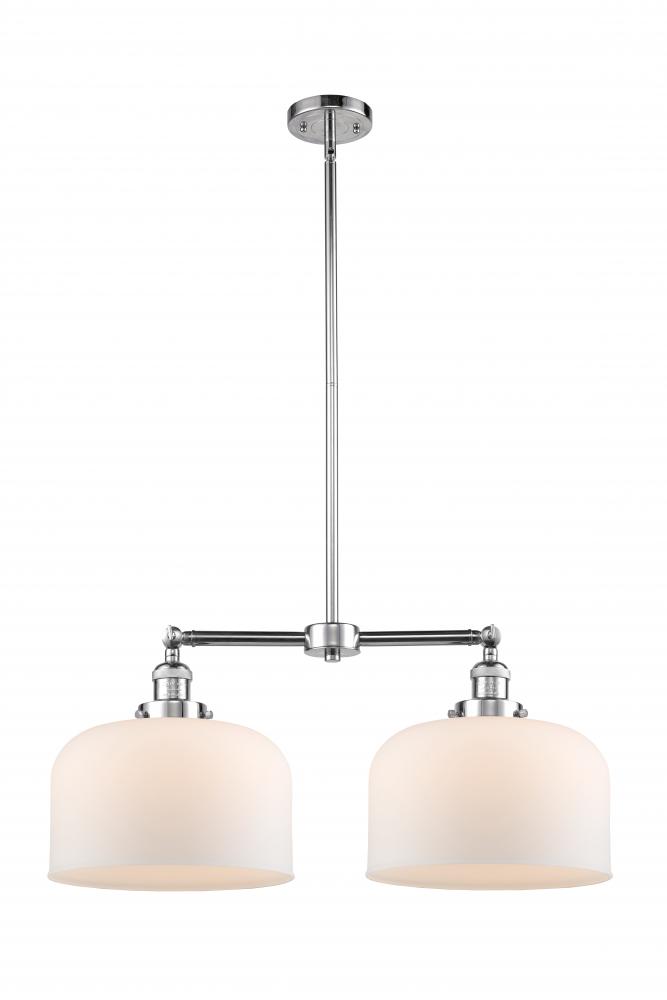 Bell - 2 Light - 21 inch - Polished Chrome - Stem Hung - Adjustable Island Light
