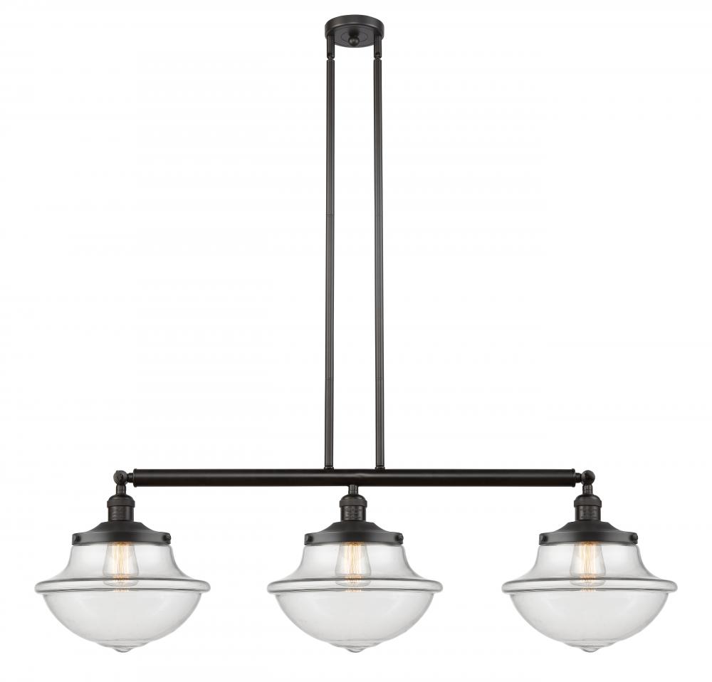 Oxford - 3 Light - 42 inch - Oil Rubbed Bronze - Stem Hung - Adjustable Island Light