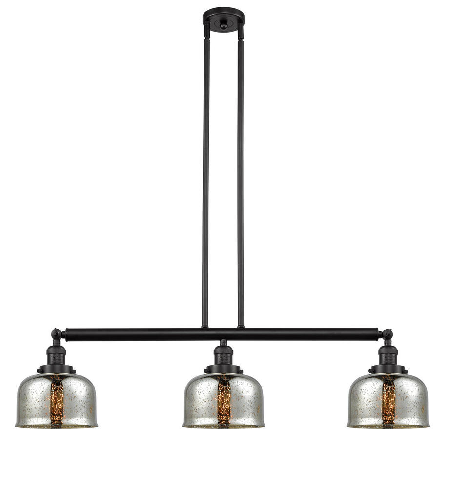 Bell - 3 Light - 41 inch - Oil Rubbed Bronze - Stem Hung - Adjustable Island Light