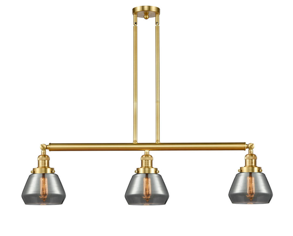Fulton - 3 Light - 39 inch - Satin Gold - Stem Hung - Adjustable Island Light
