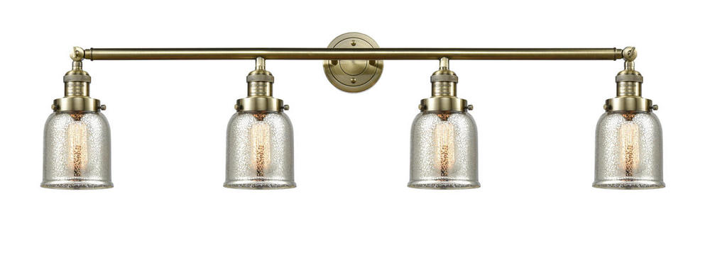 Bell - 4 Light - 43 inch - Antique Brass - Adjustable Bath Vanity Light
