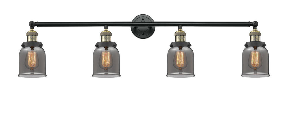 Bell - 4 Light - 42 inch - Black Antique Brass - Adjustable Bath Vanity Light