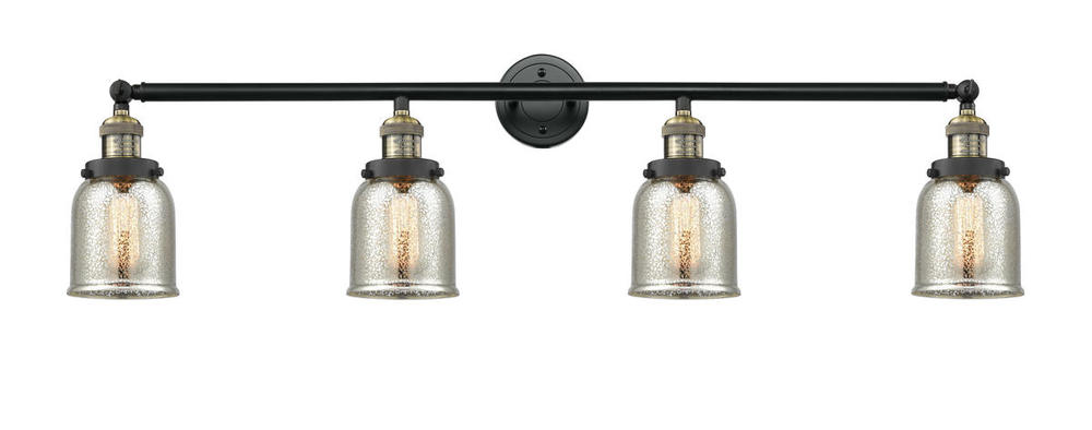 Bell - 4 Light - 43 inch - Black Antique Brass - Adjustable Bath Vanity Light