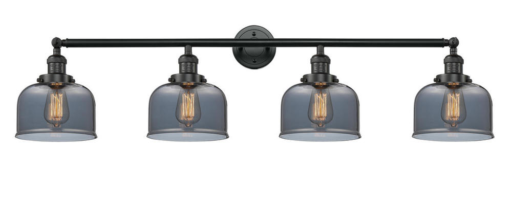 Bell - 4 Light - 44 inch - Matte Black - Adjustable Bath Vanity Light