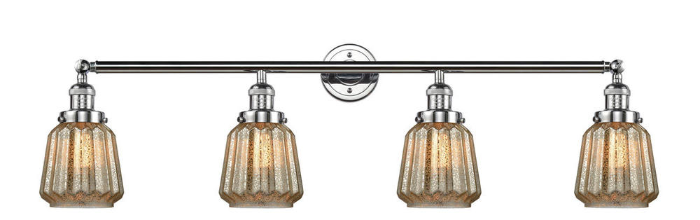 Chatham - 4 Light - 42 inch - Polished Chrome - Adjustable Bath Vanity Light