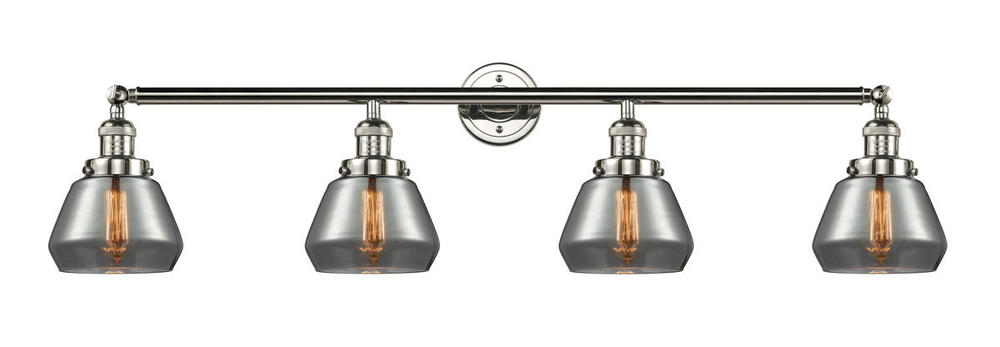 Fulton - 4 Light - 43 inch - Polished Nickel - Adjustable Bath Vanity Light