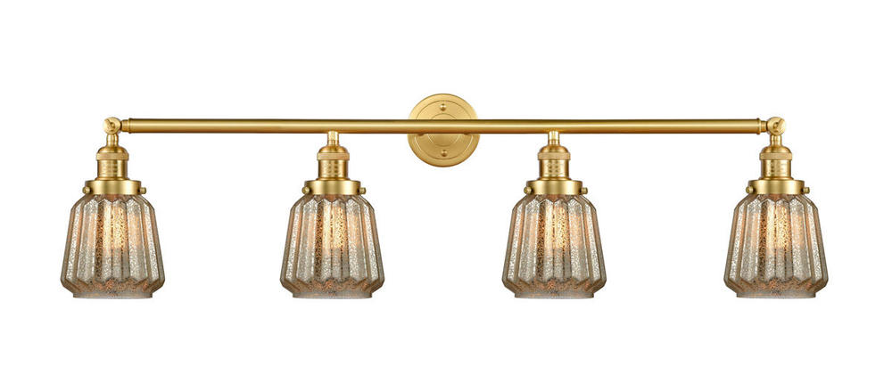 Chatham - 4 Light - 42 inch - Satin Gold - Adjustable Bath Vanity Light