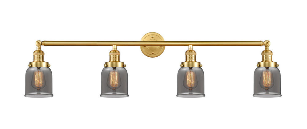 Bell - 4 Light - 42 inch - Satin Gold - Adjustable Bath Vanity Light