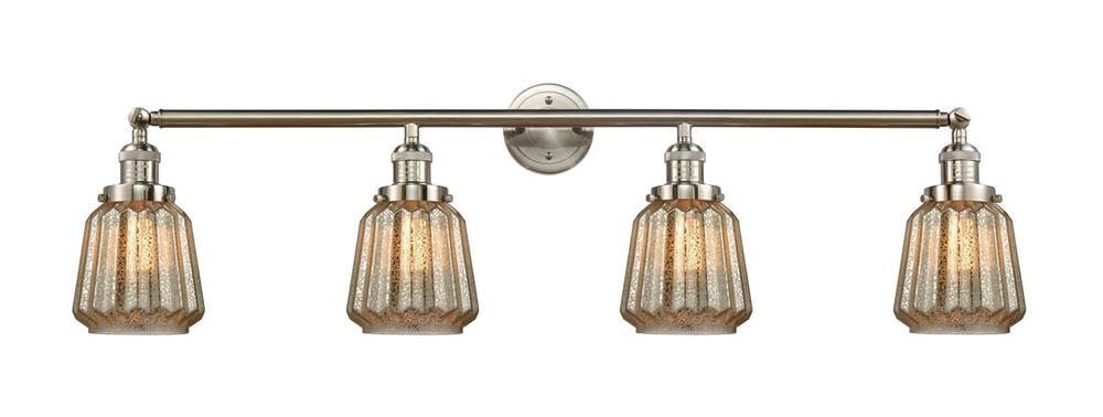 Chatham - 4 Light - 42 inch - Brushed Satin Nickel - Adjustable Bath Vanity Light