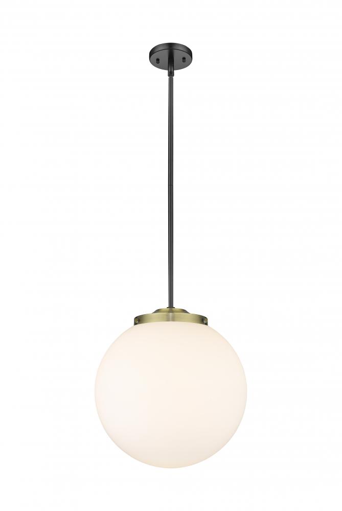 Beacon - 1 Light - 16 inch - Black Antique Brass - Stem Hung - Pendant