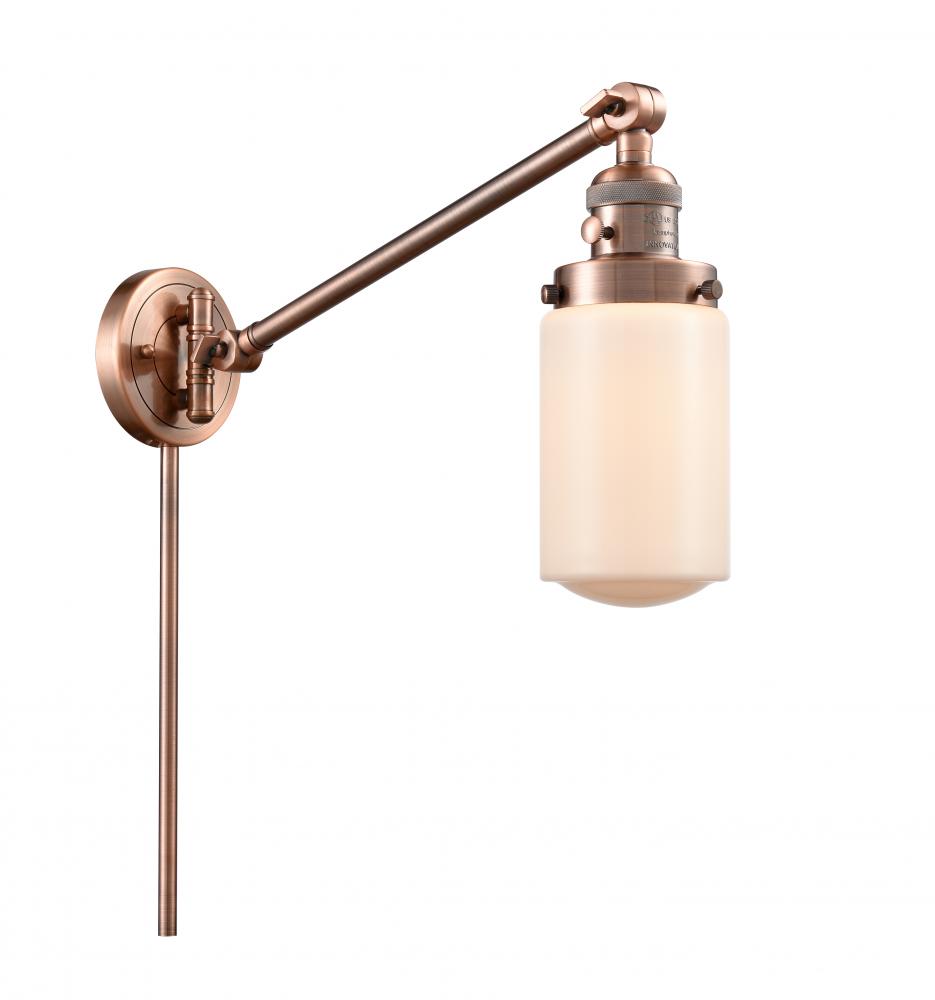 Dover - 1 Light - 5 inch - Antique Copper -Adjustable Swing Arm