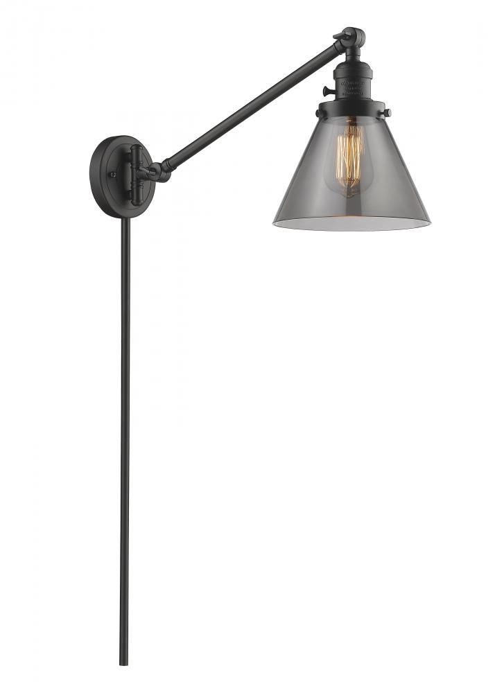 Cone - 1 Light - 8 inch - Oil Rubbed Bronze -Adjustable Swing Arm