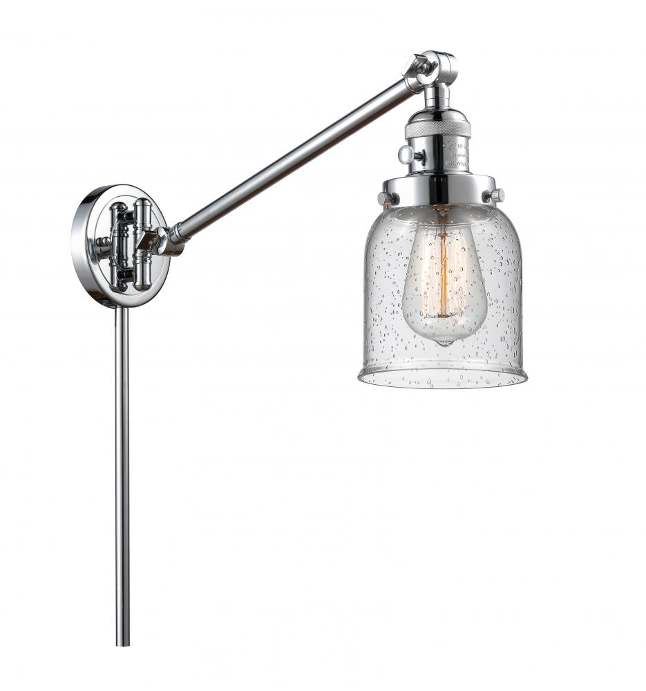 Bell - 1 Light - 8 inch - Polished Chrome -Adjustable Swing Arm