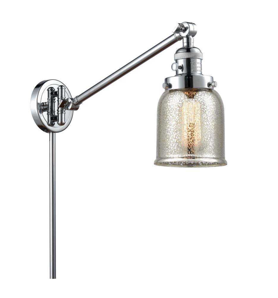 Bell - 1 Light - 8 inch - Polished Chrome -Adjustable Swing Arm