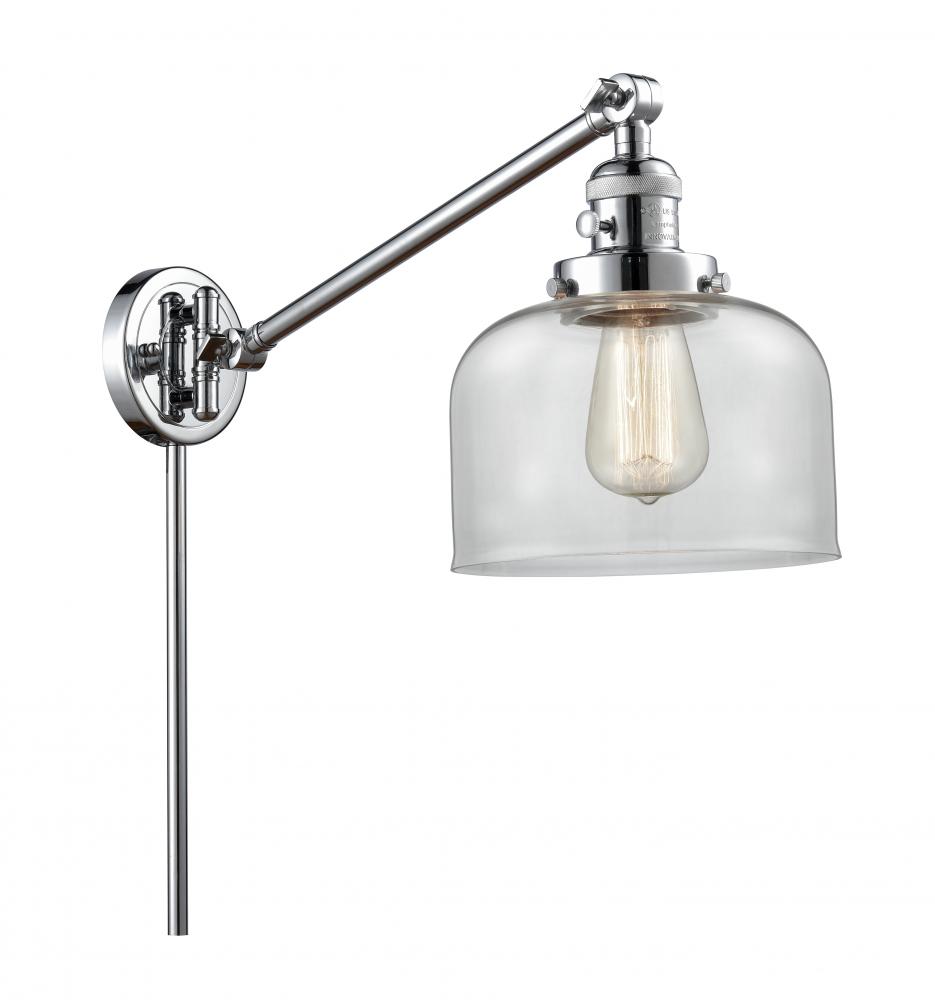 Bell - 1 Light - 8 inch - Polished Chrome -Adjustable Swing Arm