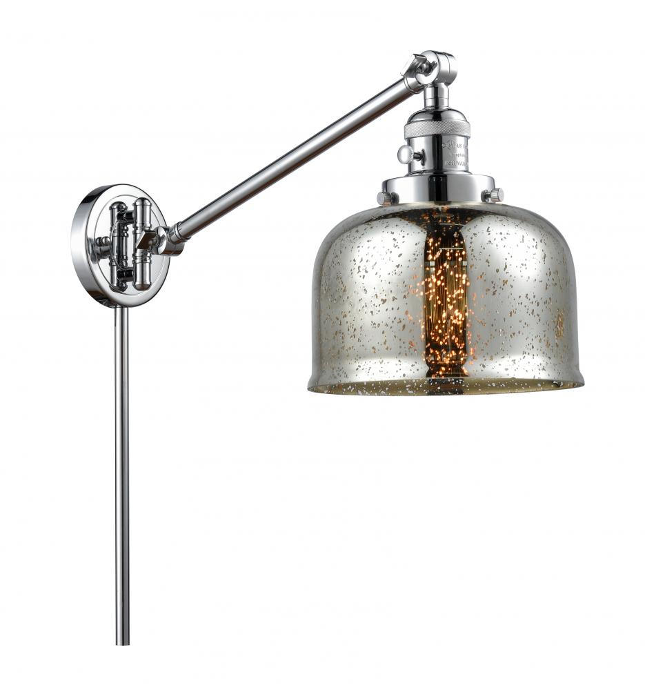 Bell - 1 Light - 8 inch - Polished Chrome -Adjustable Swing Arm