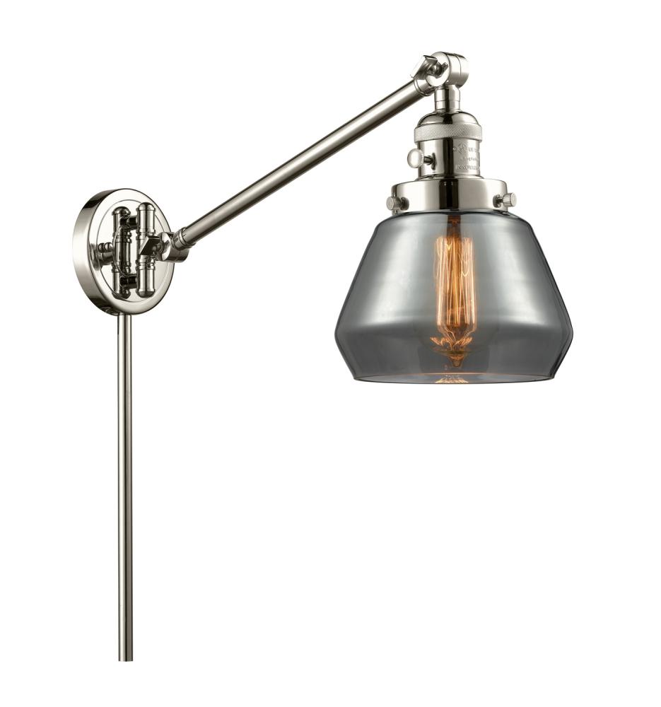Fulton - 1 Light - 8 inch - Polished Nickel -Adjustable Swing Arm