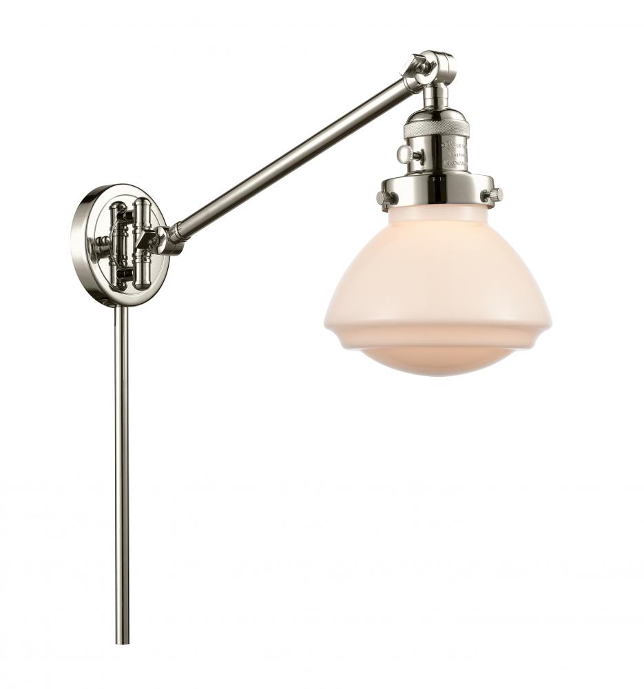 Olean - 1 Light - 9 inch - Polished Nickel -Adjustable Swing Arm
