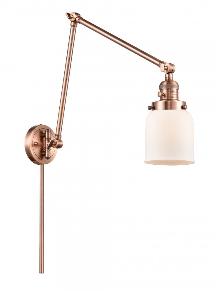 Bell - 1 Light - 8 inch - Antique Copper -Adjustable Swing Arm