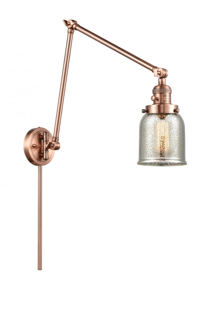 Bell - 1 Light - 8 inch - Antique Copper -Adjustable Swing Arm