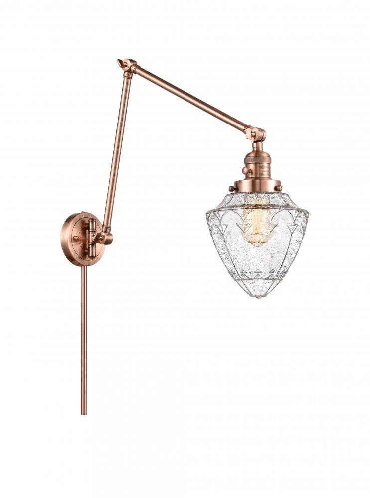 Bullet - 1 Light - 7 inch - Antique Copper -Adjustable Swing Arm