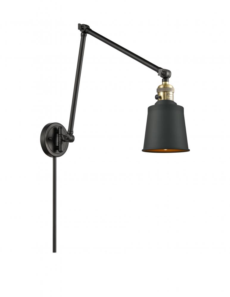 Addison - 1 Light - 8 inch - Black Antique Brass -Adjustable Swing Arm