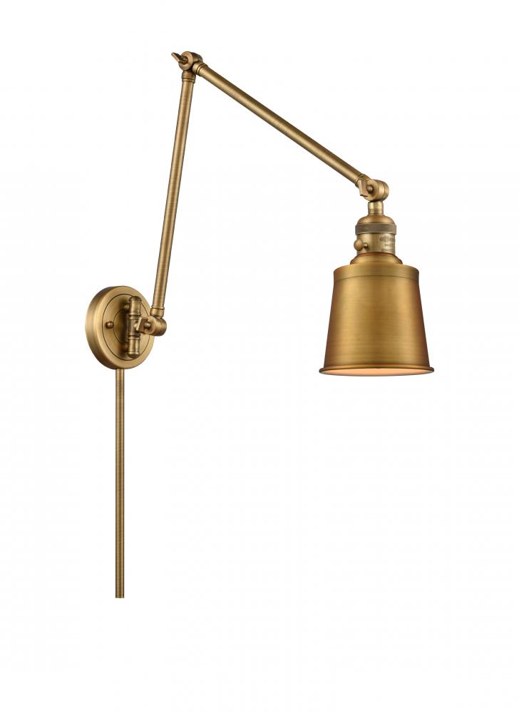 Addison - 1 Light - 8 inch - Brushed Brass -Adjustable Swing Arm