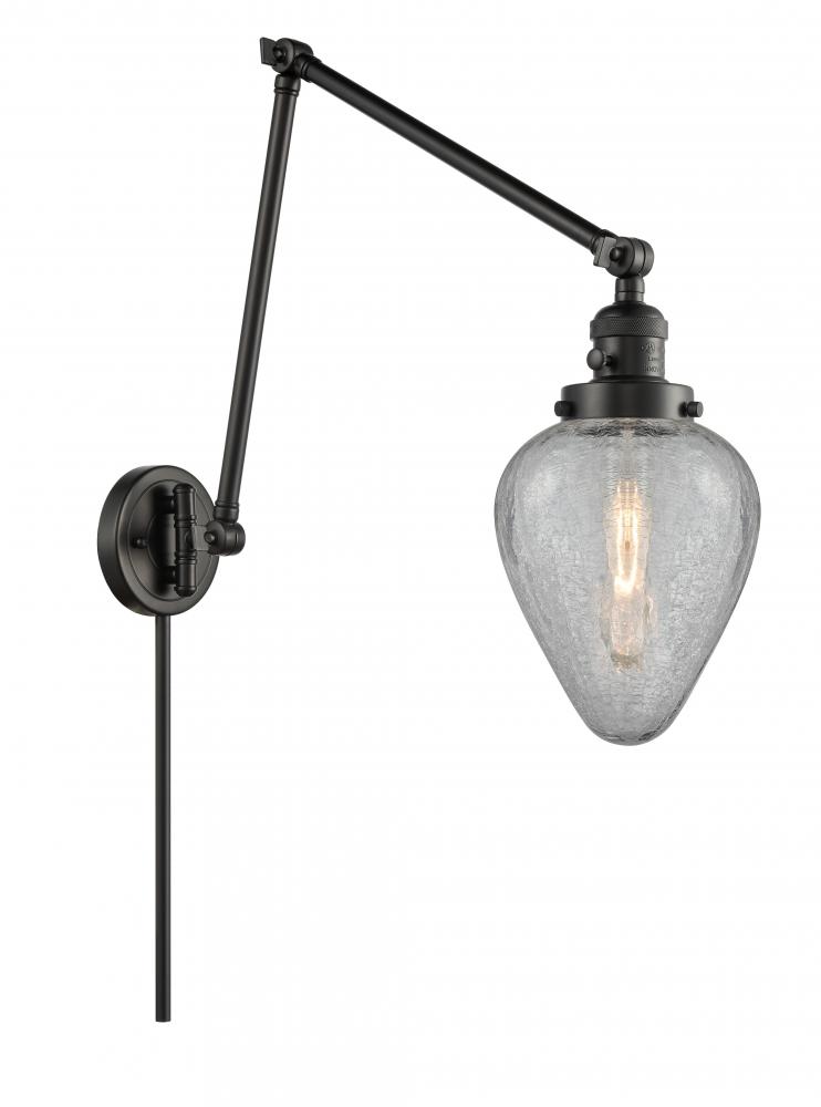 Geneseo - 1 Light - 8 inch - Matte Black -Adjustable Swing Arm