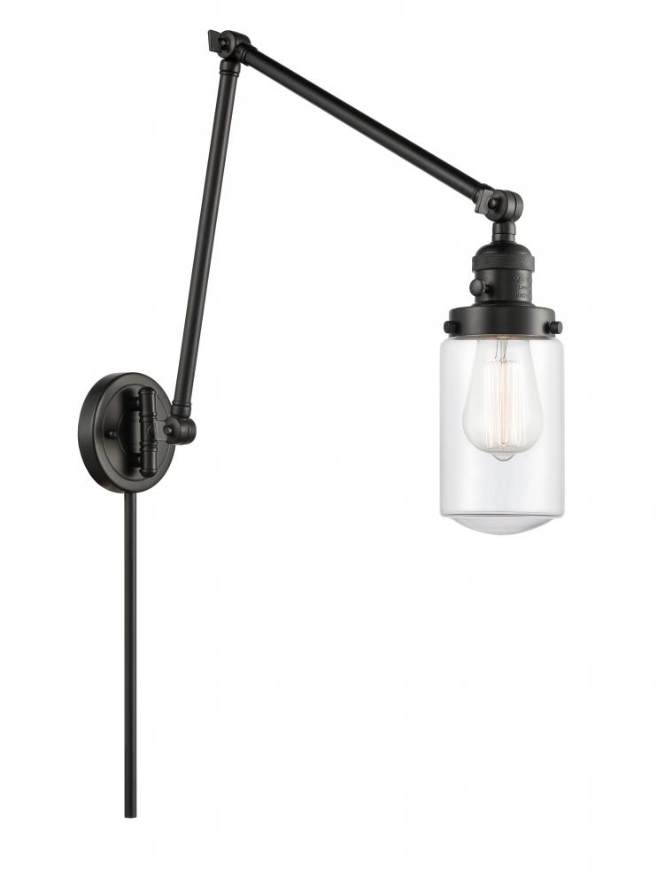 Dover - 1 Light - 5 inch - Matte Black -Adjustable Swing Arm