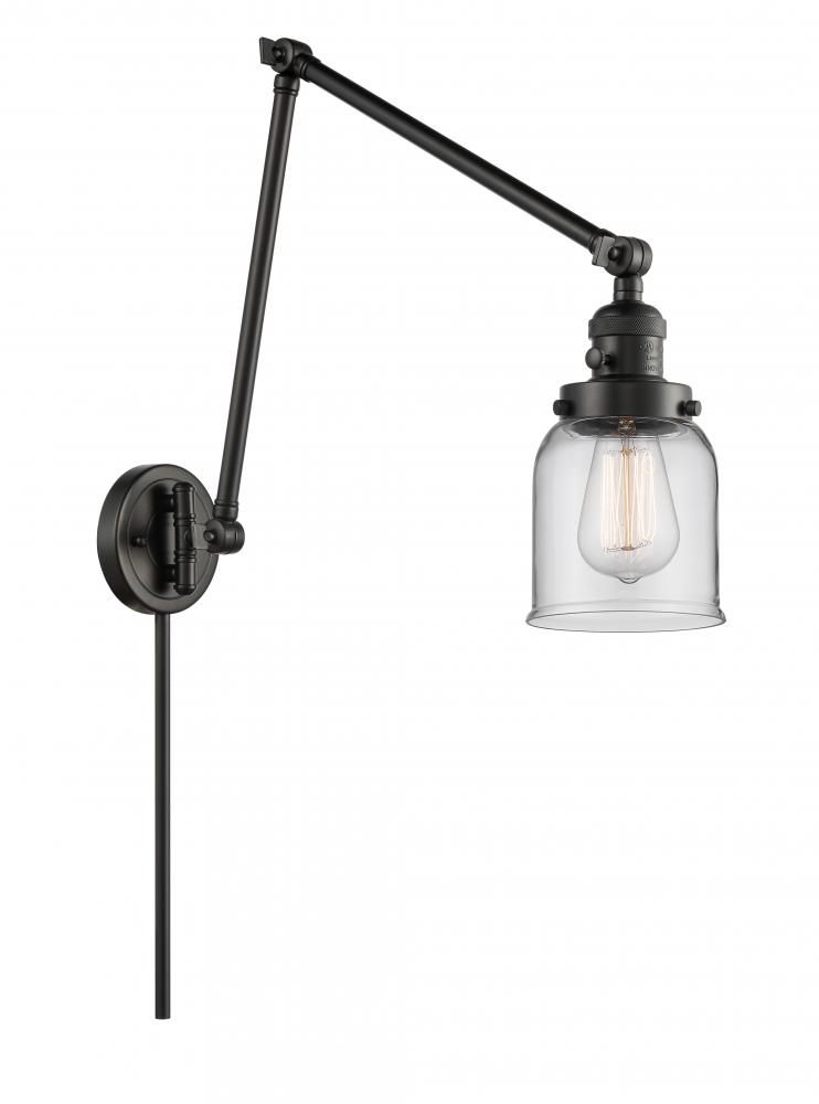 Bell - 1 Light - 8 inch - Matte Black -Adjustable Swing Arm