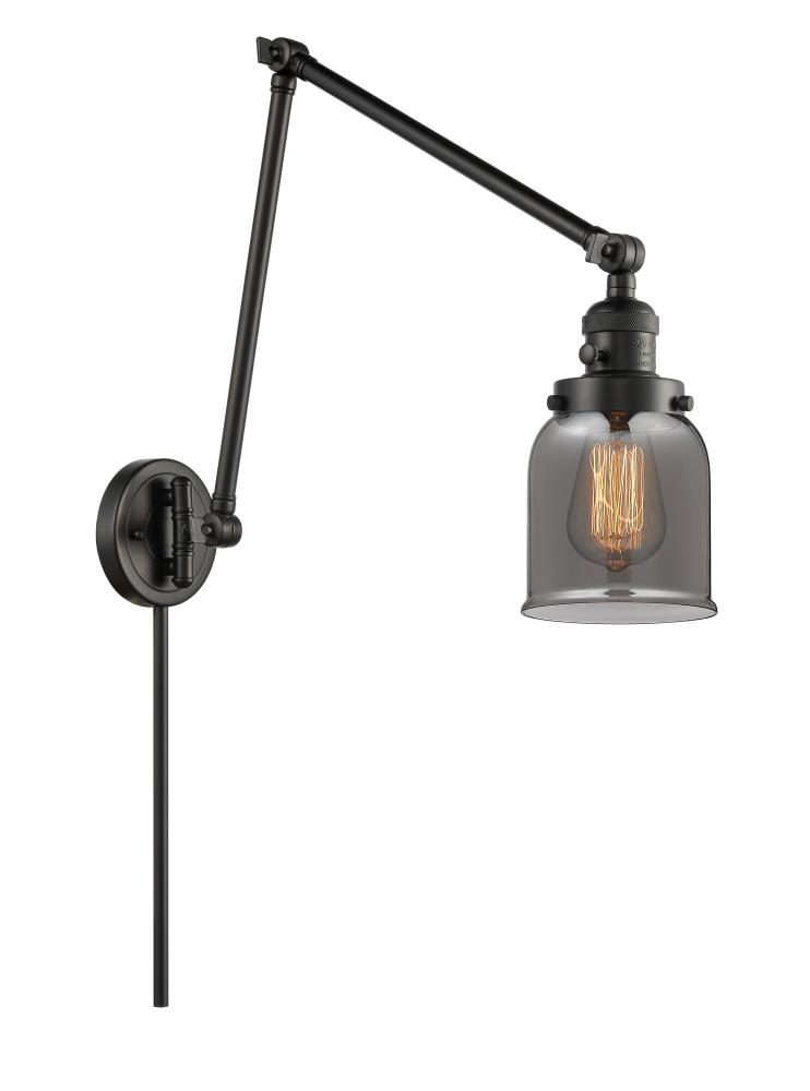 Bell - 1 Light - 8 inch - Matte Black -Adjustable Swing Arm