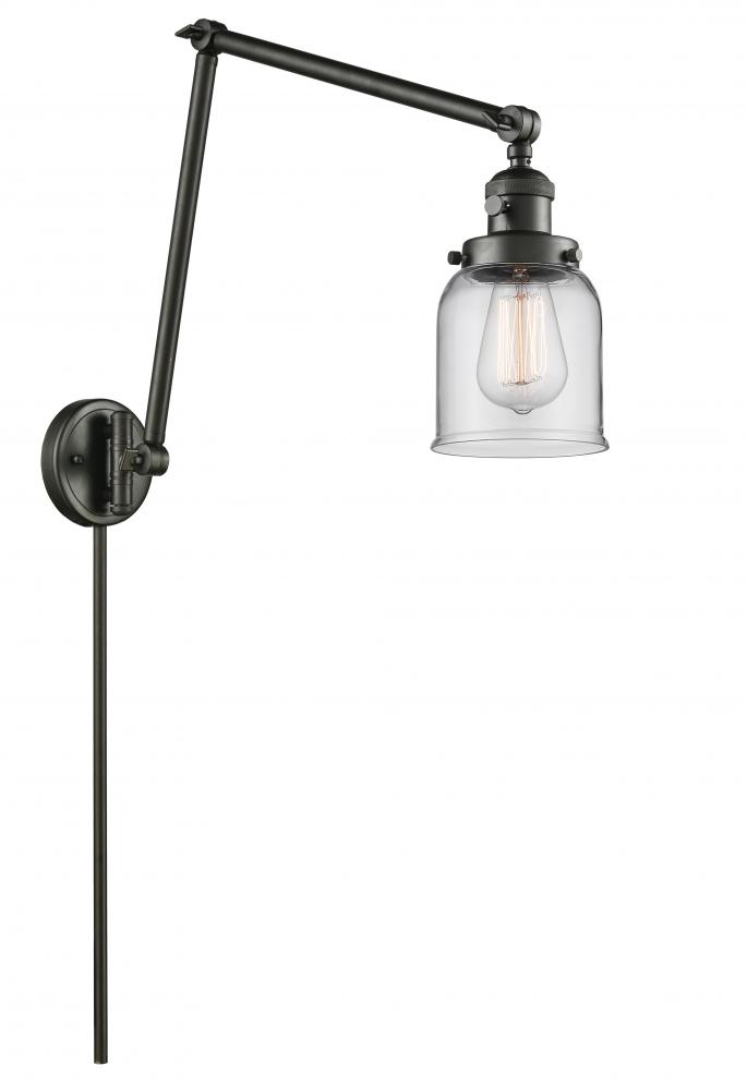 Bell - 1 Light - 8 inch - Oil Rubbed Bronze -Adjustable Swing Arm