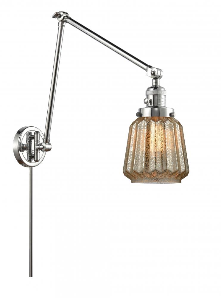 Chatham - 1 Light - 8 inch - Polished Chrome -Adjustable Swing Arm