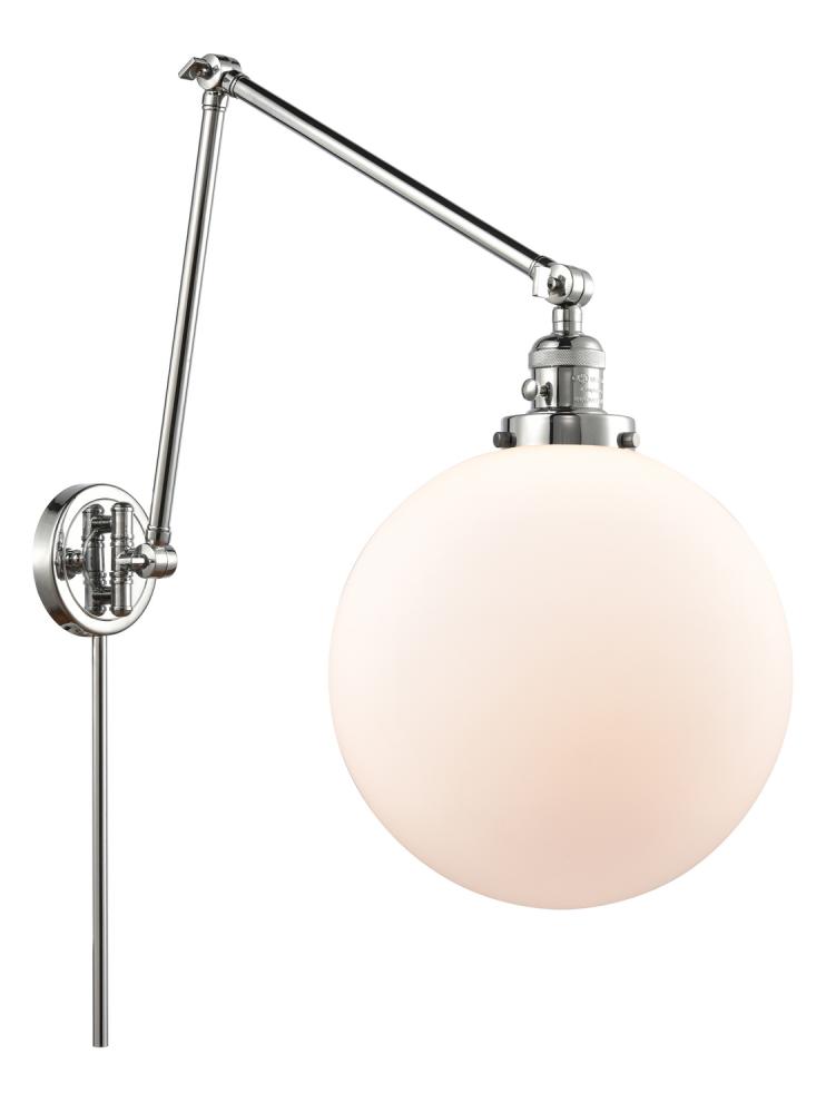 Beacon - 1 Light - 12 inch - Polished Chrome -Adjustable Swing Arm