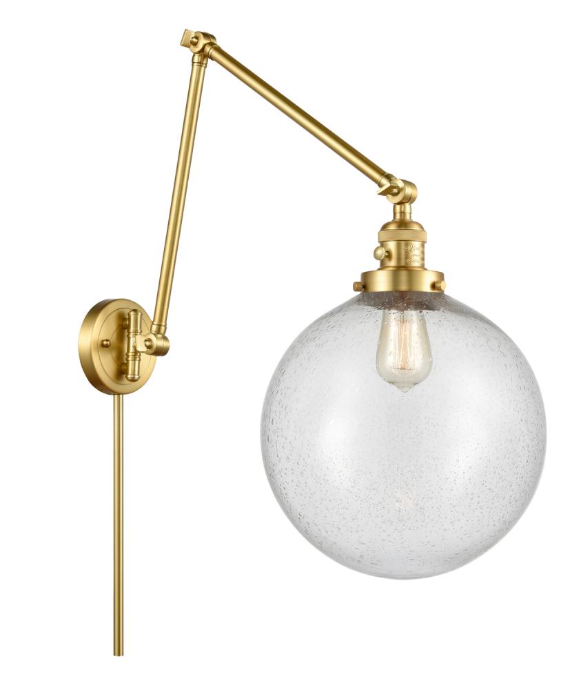Beacon - 1 Light - 12 inch - Satin Gold -Adjustable Swing Arm