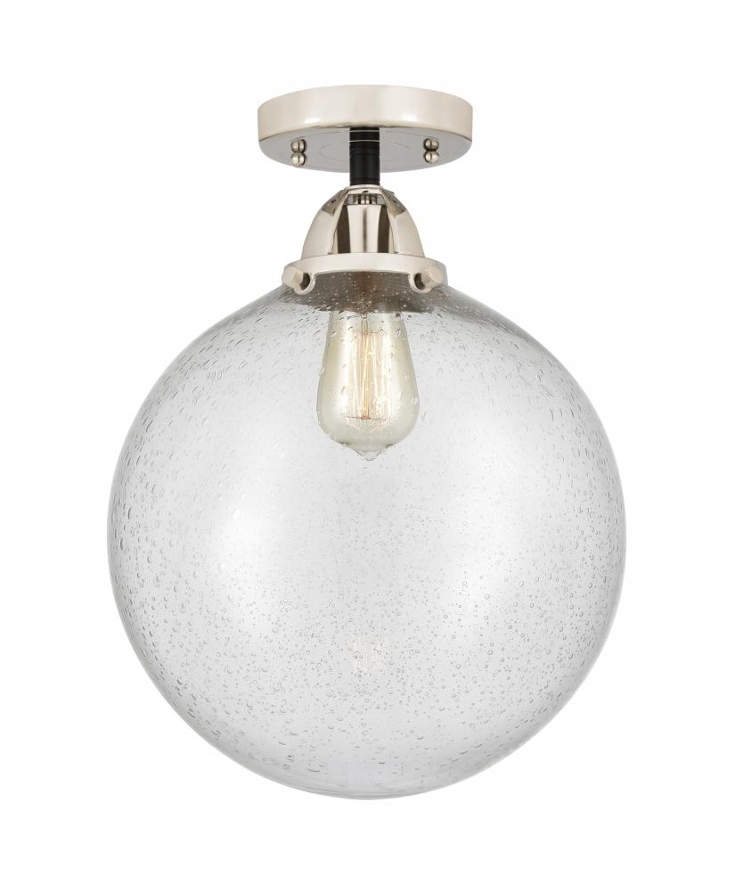 Beacon - 1 Light - 12 inch - Black Polished Nickel - Semi-Flush Mount