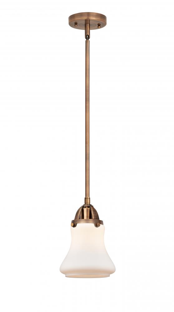 Bellmont - 1 Light - 6 inch - Antique Copper - Cord hung - Mini Pendant