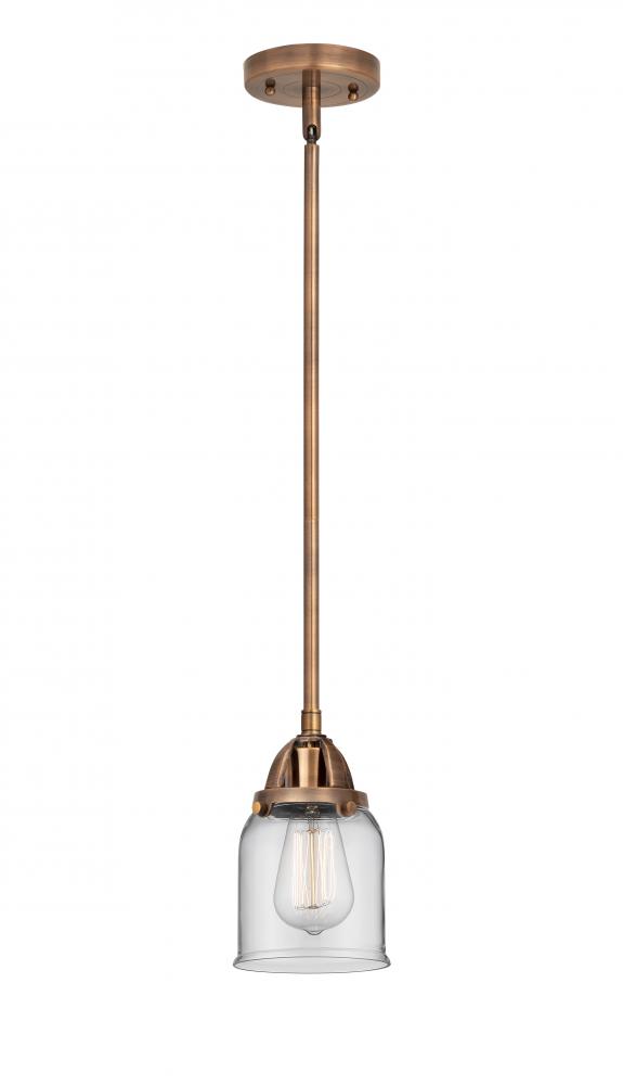 Bell - 1 Light - 5 inch - Antique Copper - Cord hung - Mini Pendant