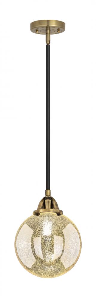 Beacon - 1 Light - 8 inch - Black Antique Brass - Cord hung - Mini Pendant
