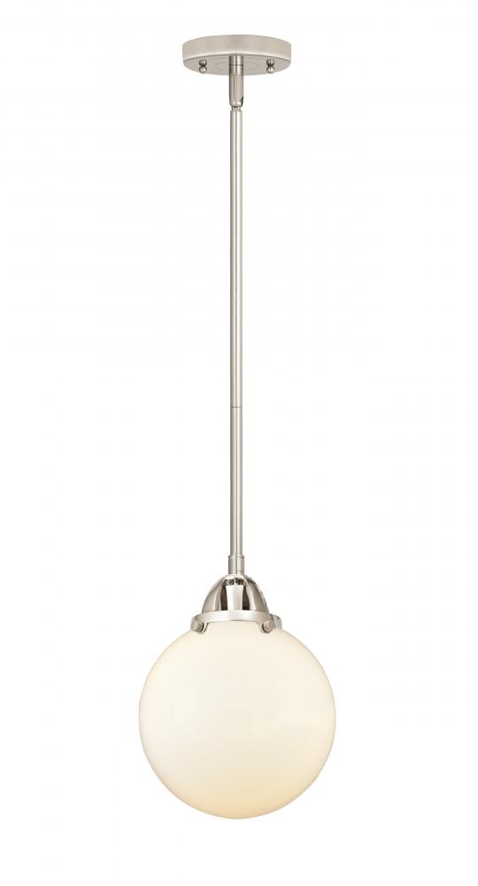 Beacon - 1 Light - 8 inch - Polished Nickel - Cord hung - Mini Pendant